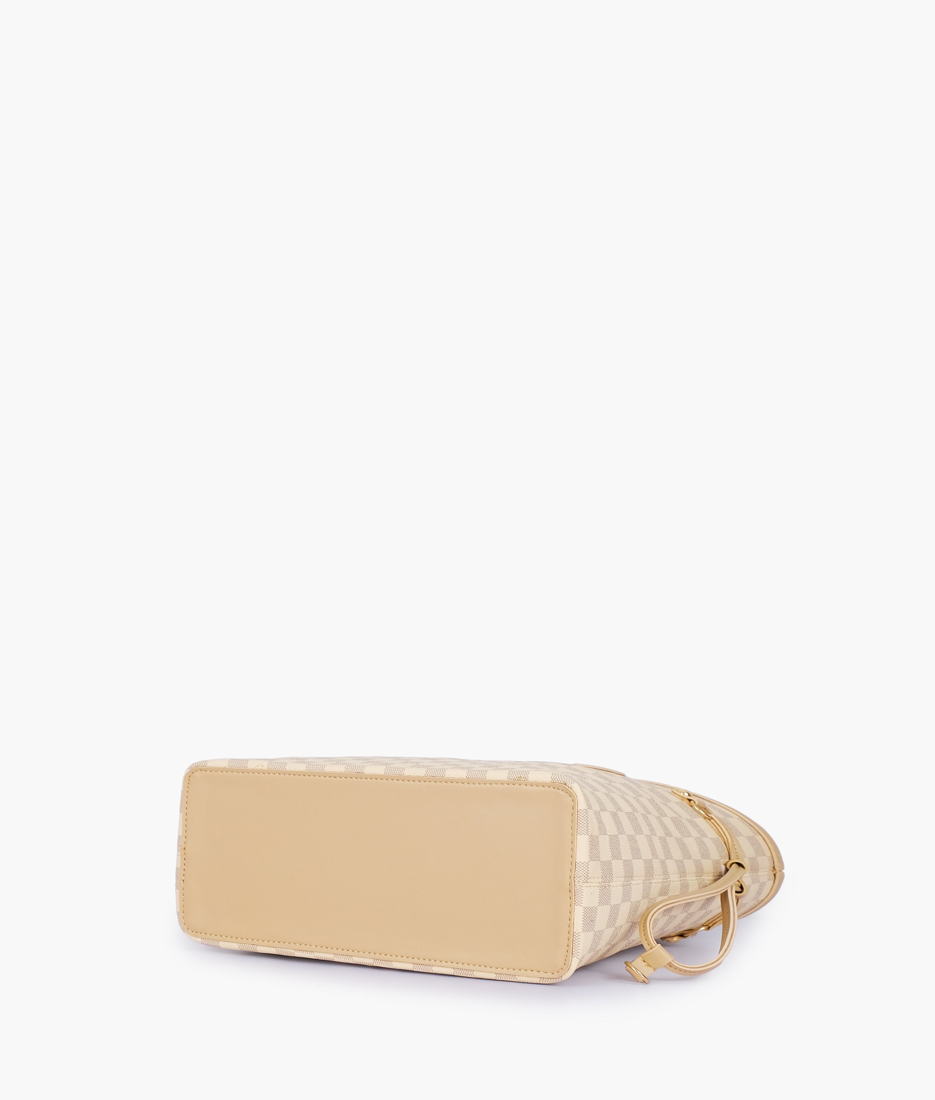 Marella Off-white checkered neverfull tote bag